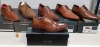 6 X BRAND NEW MIXED SHOE LOT CONTAINING 2X CHENGBO GOOR LEATHER BROGUES 2X ROUTE 21 BROUGUES 1X AZOR LEATHER BROGUES 1X FRONT LONDON LEATHER BROGUES IN SIZES 8-9-10