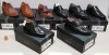 8 X BRAND NEW CHENGBO GOOR LEATHER BROGUES IN TAN - BROWN AND BLACK IN VARIOUS SIZES