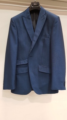 10 X EX HIRE TORRE SUIT JACKETS IN ROYAL BLUE IN VARIOUS SIZES I.E 40R- 40S-40L - ETC