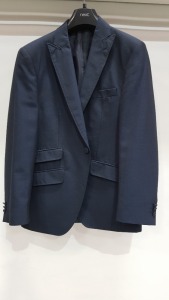 7 X EX HIRE TORRE SUIT JACKETS IN NAVY IN VARIOUS SIZES I.E 36S-48S-40R - ETC