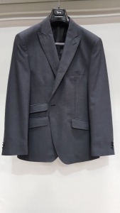 10 X EX HIRE TORRE SUIT JACKETS IN CHARCOAL IN VARIOUS SIZES I.E 38R-42S-40S- ETC