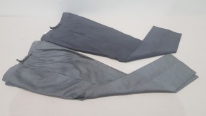 20 X EX HIRE TORRE SUIT PANTS IN SILVER AND CHARCOAL IN VARIOUS SIZES I.E - 38R- 42R- 34R - ETC