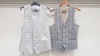 15 X EX HIRE HEIRLOOM WAIST COATS - IN SILVER TWEED AND GREY - IN VARIOUS SIZES I.E -44- 36 -38 ETC