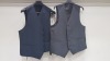 15 X EX HIRE TORRE WAIST COATS IN CHARCOAL ANDROYAL BLUE IN VARIOUS SIZES I.E 50R- 44R- 40R - ETC