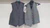 15 X EX HIRE TORRE WAIST COATS IN CHARCOAL AND GREY IN VARIOUS SIZES I.E 44R-36R - 38R - ETC