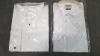 20 X BRAND NEW SOUTHORN COMFORT AND DAVID PALMON PACKAGED WHITE SHIRTS IN VARIOUS SIZES