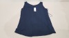 25 X BRAND NEW EVANS NAVY BLUE TOPS UK SIZES 22/24, 26/28. RRP £14 PP TOTAL £350