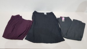 20 X BRAND NEW ITEMS OF LADIES CLOTHING IE TROUSERS, DRESSES, TOPS ETC BY SPECIAL COLLECTION, MARISOTA, TOP TO TOE AND SIMILAR IN VARIOUS SIZES