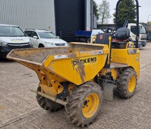 JCB 1T-1 HIGH TIP DUMPER, HRS 364.4, YEAR OF MANUFACTURE 2018, MODEL YEAR 2019, SERIAL NUMBER 1JG3566 - 1G320 - 1600