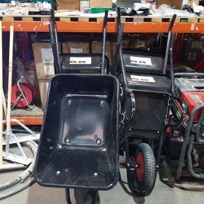4 X GENERAL BUILDERS WHEELBARROW - 85 LITRE