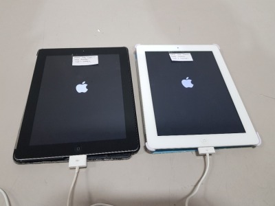 2 X APPLE IPAD TABLET, 16GB STORAGE WITH CHARGER