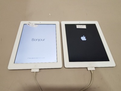 2 X APPLE IPAD TABLET, 16GB STORAGE WITH CHARGER