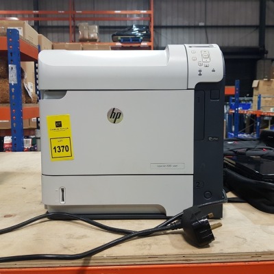 1 X HP LASER JET 600 ( M601 ) - NO POWER LEADS