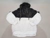 40 X BRAND NEW FLUFFY GREY AND WHITE 1/4 ZIP HOODIES SIZES SMALL