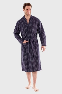 9 X BRAND NEW HARVEY JAMES PAISLEY PRINT FLANNEL LUXURY ROBE IN SIZE MEDIUM