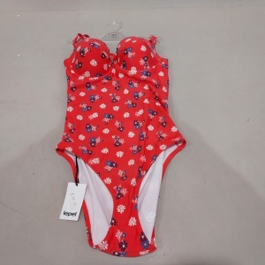 11 X BRAND NEW LEPEL DAISY OPEN BACK SWIMSUITS IN SIZES UK 10- 12- RRP-£23.95