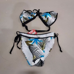 6 X BRAND NEW JASMINE BIKINI IN MULTI COLOURED TROPICAL PRINT SIZES 12-14-16 RRP-£23.95