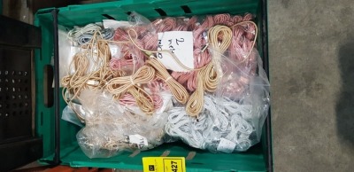 200 X BRAND NEW BRAIDED USB MICRO CHARGING CABLES - IN VARIOUS COLOURS AND CABLE LENGTHS - IN 1 TRAY NOT INCLUDED