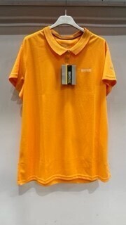15 X BRAND NEW REGGATA ORANGE POLO SHIRTS IN SIZES UK 22 AND 24