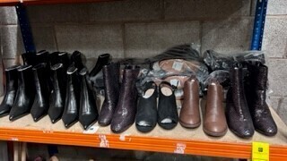 18 X BRAND NEW MIXED SHOE LOT CONTAINING - TOPSHOP HEELED SHOES - DOROTHY PERKINS HEELED SHOES - DOROTHY PERKINS ANKLE BOOTS ETC IN VARIOUS SIZES