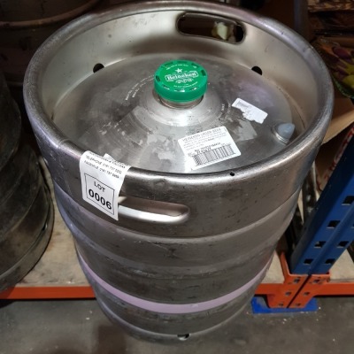 1 X HEINEKEN LAGER BEER BARREL - 50 LITRES - (BBF 24TH AUG 2023)