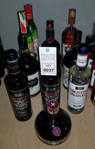 12 X BRAND NEW MIXED ALCOHOL LOT CONTAINING - 1X CAPTAIN MORGAN RUM 1 LITRE - 2X KRAKEN RUM 1 LITRE - 3X TIA MARIA COFFEE LIQUEUR 700ML - 3X TIBURTINA SAMBUCA 70CL ETC