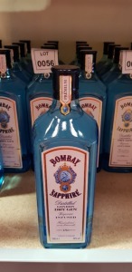 9 X BRAND NEW BOMBAY SAPPHIRE LONDON DRY GIN 100CL - 40%