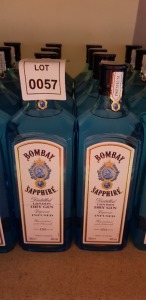 8 X BRAND NEW BOMBAY SAPPHIRE LONDON DRY GIN 100CL - 40%