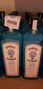 8 X BRAND NEW BOMBAY SAPPHIRE LONDON DRY GIN 100CL - 40%