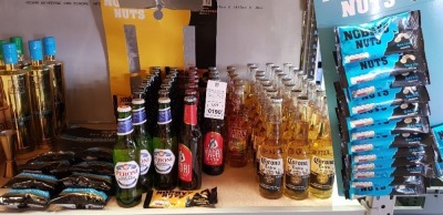 88 X MIXED ALCOHOL AND NUTS LOT CONTAINING 57X BOTTLES OF BEER TO INCLUDE PERONI BEER 330ML - MADRI BEER 330ML - DESPERADOS 330ML - CORONA BEER 330ML - NOBBYS NUTS IN FLAVOURS DRY ROASTED AND SALTED - 8X PACKS OF PORK SCRATCHINGS