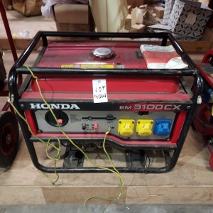 1 X HONDA EM 3100 CX PETROL GENERATOR