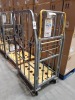 5 X 3 SIDED METAL ROLL CAGES WITH BRAKE - OPEN FRONT ( 250KG MAX WEIGHT )