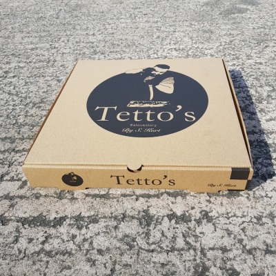 600 X BRAND NEW 12 INCH PIZZA BOXES - IN 6 PACKS OF 100 TETTO'S