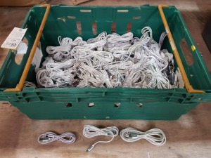 200 X BRAND NEW USB MICRO - USB C BRAIDED CHARGING CABLES IN VARIOUS COLOURS AND CABLE LENGTHS IN 1 TRAY (NOT INCLUDED)