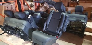 1 X COMPLETE ORIGINAL MERCEDES THREE SEATER BENCH FOR REAR ROW - ( POSSIBLY MERCEDES VITO )