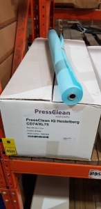 20 X BRAND NEW BOXED PRESS CLEAN IQ HEIDELBERG CD74/XL75 SIZE 765MM X 13M