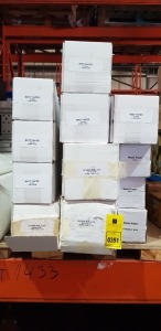 12 X BRAND NEW BOXED MIXED LOT CONTAINING 6 X MATT PAPER 90 GSM SIZE 610MM X 45M -3 X GLOSS PAPER SIZE 1067MM X 30M - 3 X WISP PAPER 432MM X 30M ETC