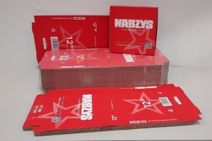 2000 X BRAND NEW 14 INCH CARDBOARD PIZZA BOXES (BRANDED NABZYS) - 20 PACKS OF 100