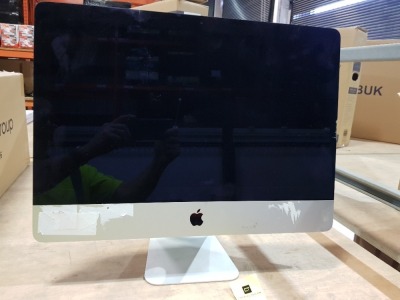 1 X APPLE IMAC COMPUTER - INTEL CORE I5 - 1.4 GHZ - 8GB MEMORY - 500GB HDD - NO BOX - NO CHARGER - DATA WIPED ( PLEASE NOTE SCREEN IS SCRATCHED AND CHIPPED - STILL WORKING ( MODEL : A1418) ( SERIAL : C02M50FAF8J2)