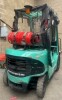 MITSUBISHI FG20K GAS POWERED FORK LIFT TRUCK YOM:2001 *** THIS ASSET IS LOCATED IN CROYDON & WILL NEED REMOVING BY 30TH JUNE 2023 TO AVOID STORAGE CHARGES *** SERIAL NUMBER: EF17B-65617, RATED CAPACITY 2000KG, FLT WEIGHT 3490KG, WORKING HRS: 2173, INSPECT - 4