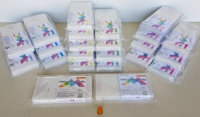 23 X BRAND NEW INK CARTRIDGE ISO - CHROME CONTAINING MIXED COLOURS 5 YELLOW , 3 CYAN , 4 GREEN , 2 LIGHT CYAN , 2 ORANGE ,4 VIVID LIGHT MAGENTA , 3 VIVID MAGENTA ALL 200ML FOR USE WITH EPSON SURECOLOR 4900 SERIES