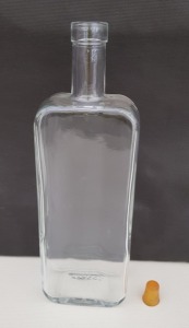 700 X BRAND NEW GARDI 700ML CLEAR CORK MOUTH GLASS BOTTLES HEIGHT-28CM