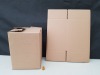 520 X BRAND NEW CARDBOARD BOXES SIZE - 21CM X 18CM X 29CM