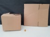 345 X BRAND NEW CARDBOARD BOXES IN SIZE 25CM X 17CM 22CM