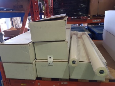 48 X BRAND NEW BOXED PRESS CLEAN INCLUDING , 16 IMPREGNATED IMPRESSION CYLINDER CLOTH SIZE 1070MM X 10.0M IN 2 BOXES , 32 PRESS CLEAN KBA 105/106 ROLLS SIZE 1070MM X 15.0M ART NUM 582085E15