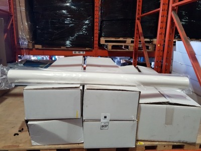 40 X BRAND NEW BOXED PRESS CLEAN INCLUDING 32 KOMORI L40 ALL UV ROLLS SIZE 10554 MM X 13.5 M - ART NO. 582001UEW, 8 PRESS CLEAN HEIDELBERG M600 ROLLS SIZE 985MM X 22M - ART NO PGCD9115E