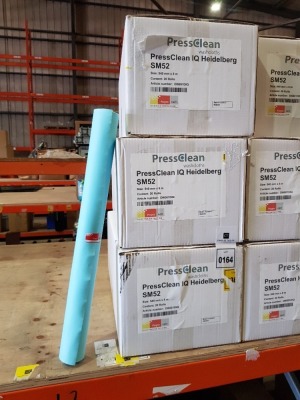 60 X BRAND NEW BOXED PRESS CLEAN IQ HEIDELBERG SM52 ROLLS SIZE 540MM X 8M IN 3 BOXES