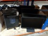 6 PIECE MIXED ELECTRONIC LOT CONTAINING 1 X BONSAII PAPER SHREDDER AND 5 X COMPUTER MONITORS TO INCLUDE SAMSUNG, ASUS AND LG