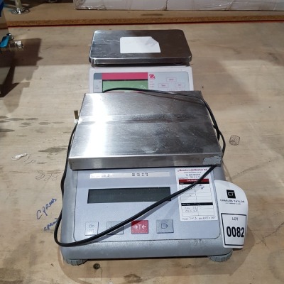 2 X PIECE MIXED LOT TO INCLUDE 1X VIPER SW 3 WEIGHING SCALES SN-2550287AND 1X DHAUS WEIGHING SCALES SN-70923280