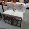 2 X BRAND NEW CARTER BAR STOOLS IN GREY